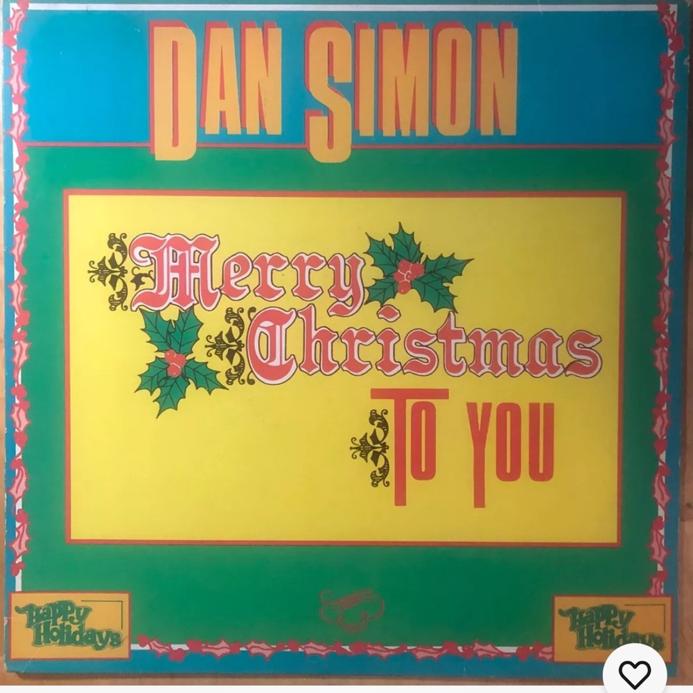 Dan Simon - Merry Christmas to You; Rare Christmas Vinyl LP. 1991 VG condition